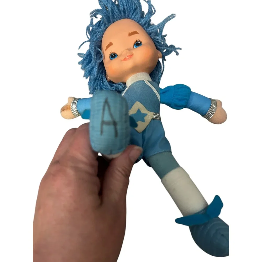 Vintage 1983 Hallmark Rainbow Brite Buddy Blue Doll Mattel with Shorts Read